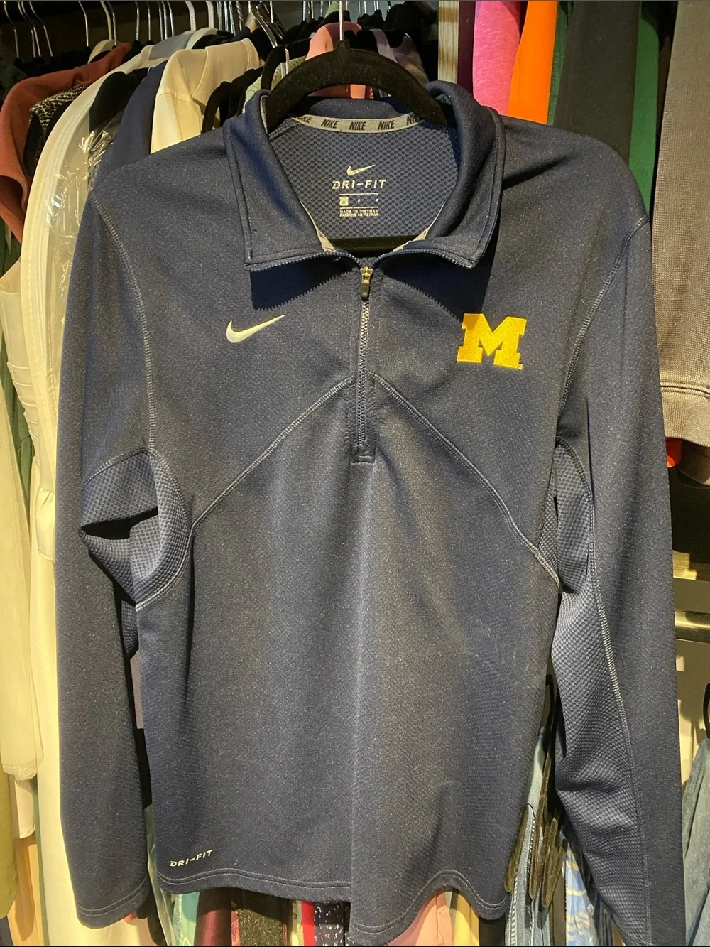 Nike Dri-Fit University of Michigan Quarter Zip